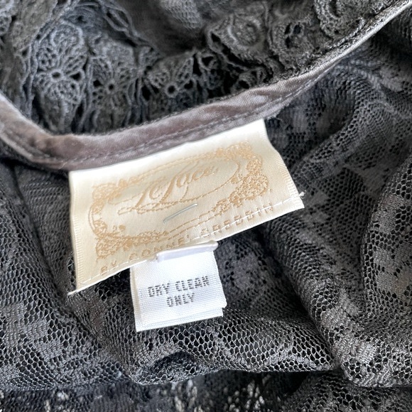 Like New 90’s Mini Babydoll Dress Lace Sheer - Picture 7 of 8